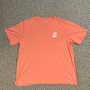 Vineyard Vines Coral Sailboat Tropical Short Sleeve T-Shirt